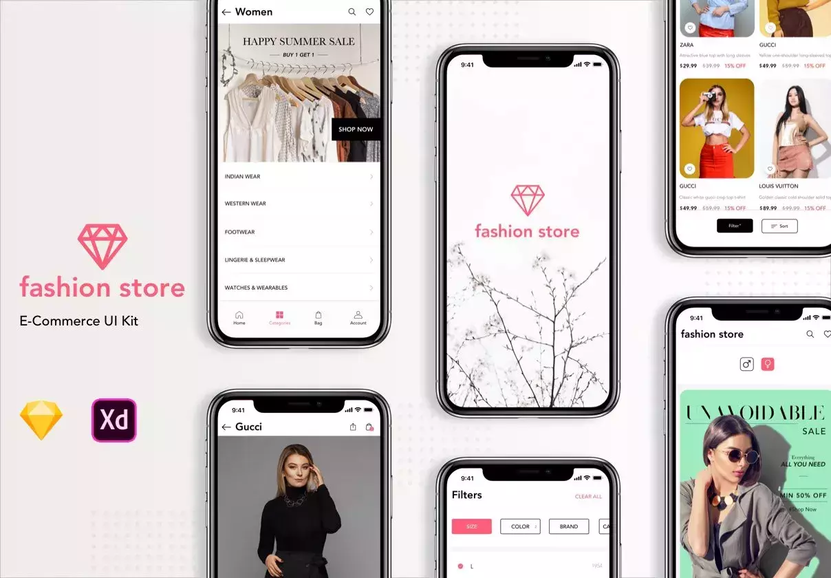 Fashion Store iOS UI Kit