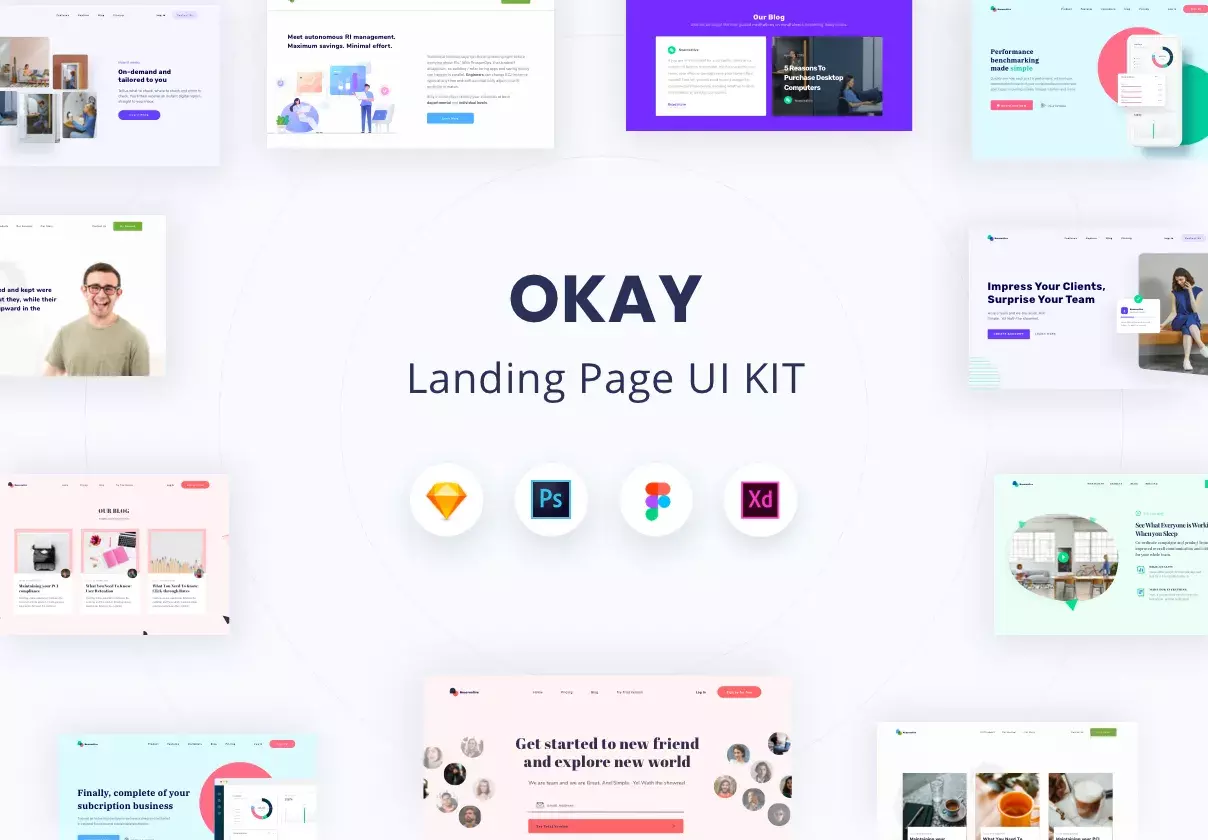 OKAY - Landing Page UI KIT