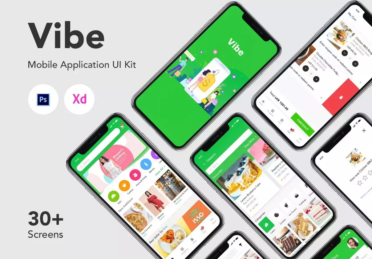 Vibe - Mobile Application UI Kit