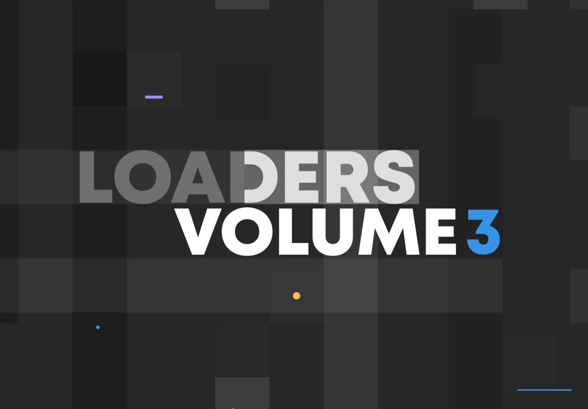 20 New animated loaders in After Effects, SVG & MP4 format