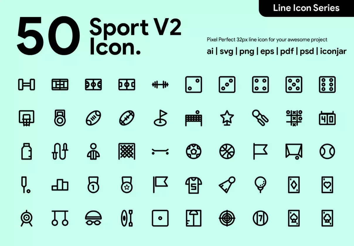 50 Sport Line Icon V2