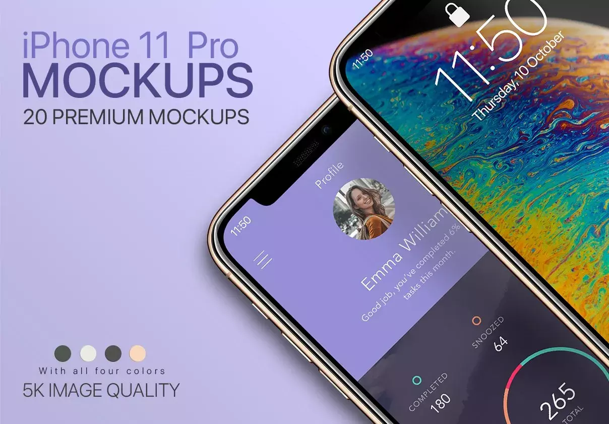 20 Mockups of iPhone 11 Pro