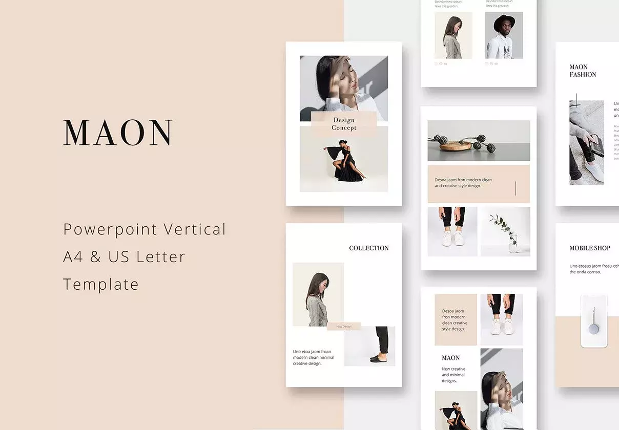 MAON - Vertical Powerpoint Template