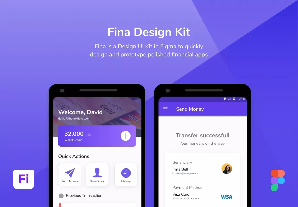 Fina Finance UI Kit