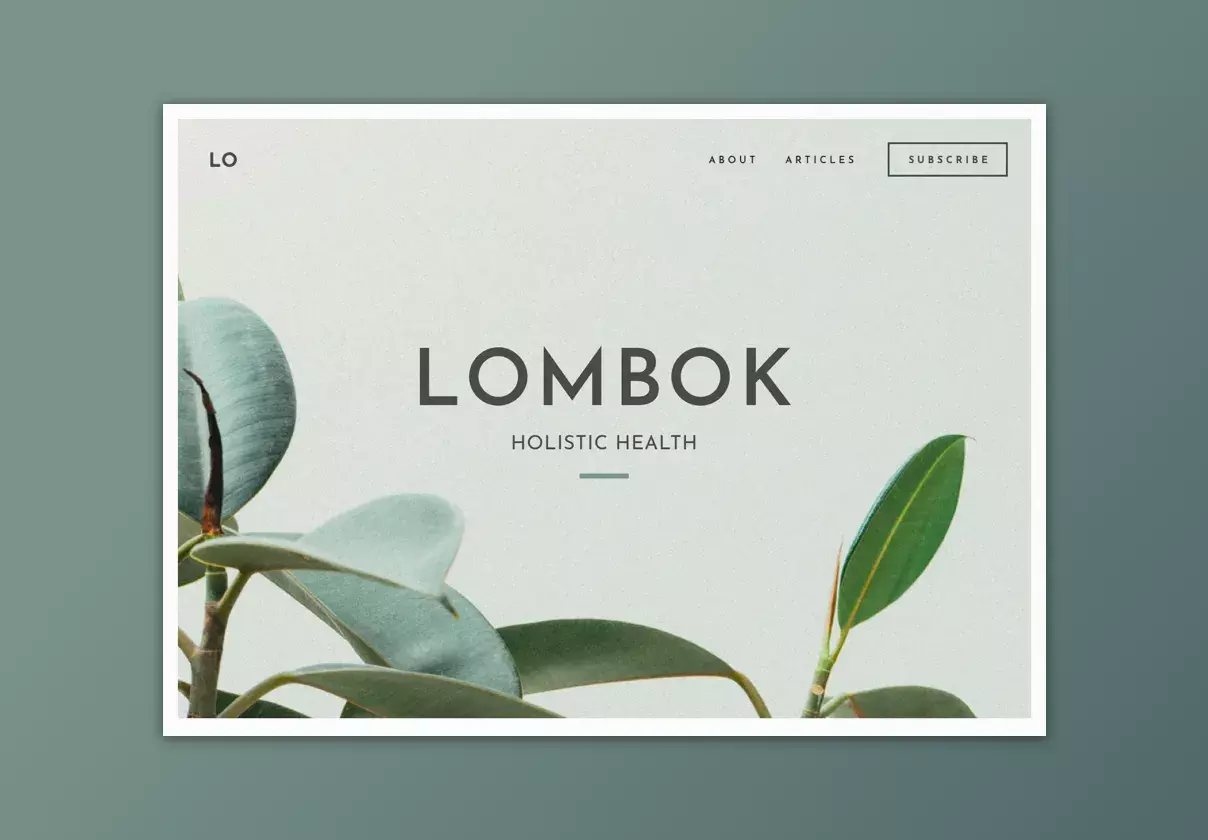 Lombok - Botanical UI Kit