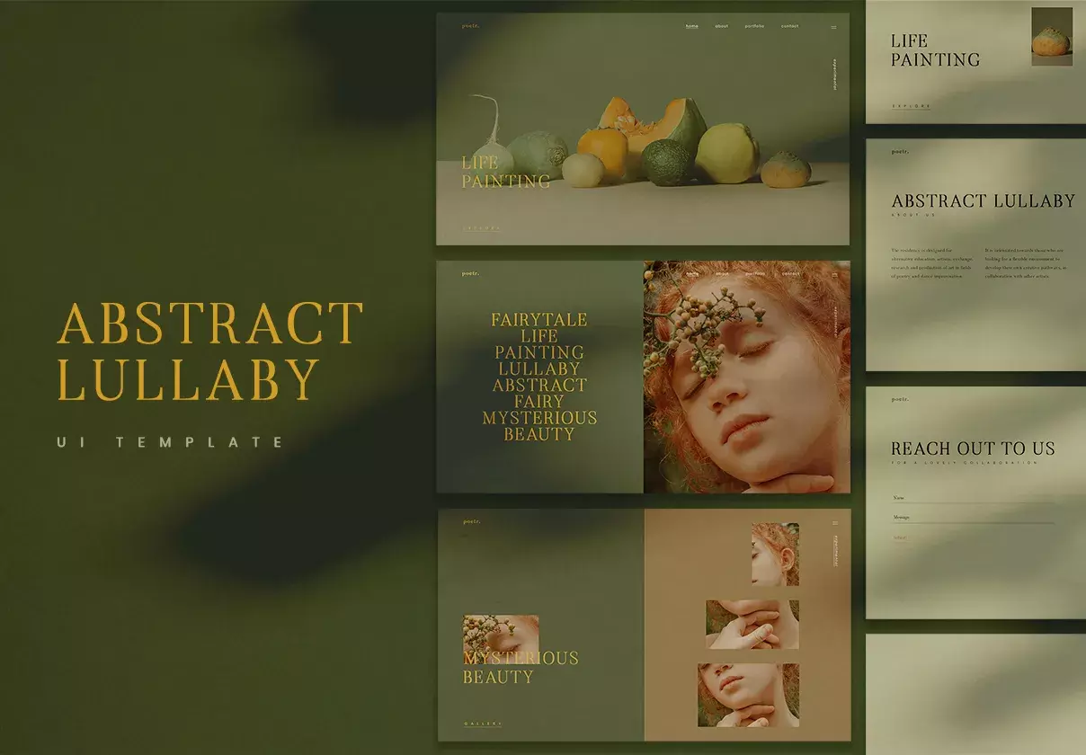 Lullaby UI Kit Photography Portfolio