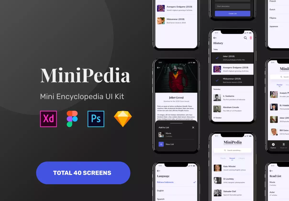 MiniPedia | Encyclopedia UI Kit