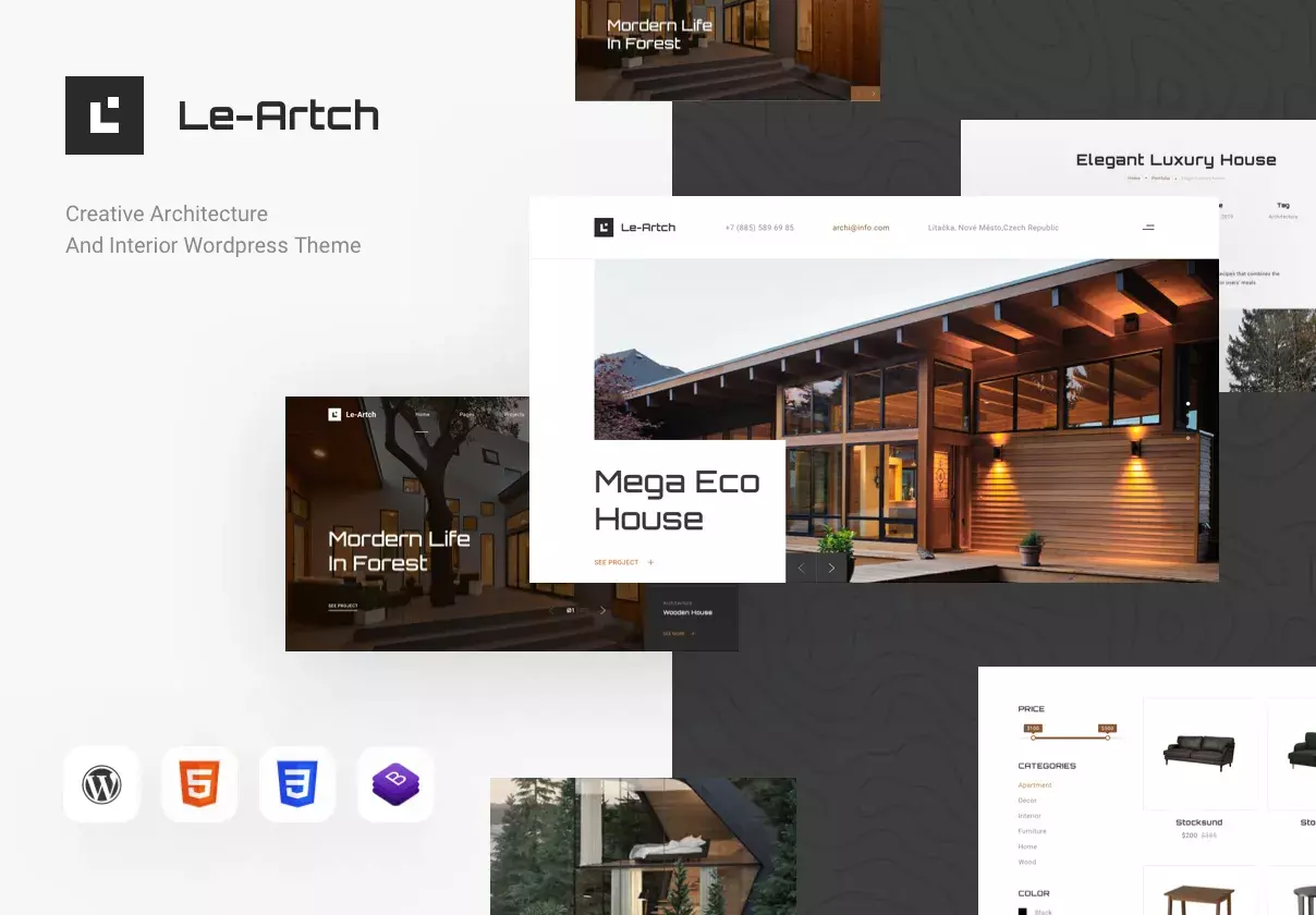 Le Artch Architecture & Interior Wordpress Theme