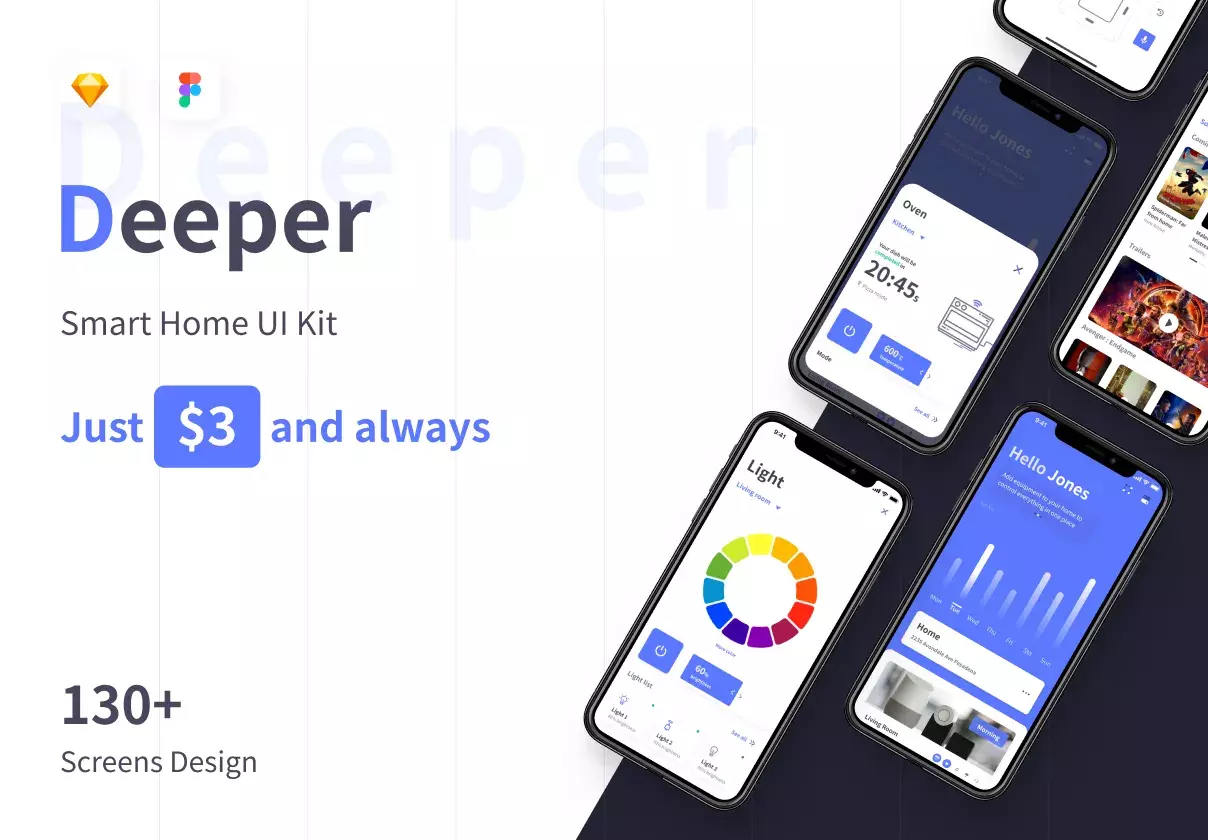 Deeper - Smart Home UI Kit