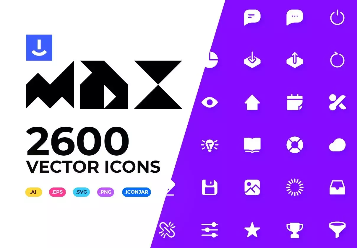 Uicon MAX - 2600 Vector Icons