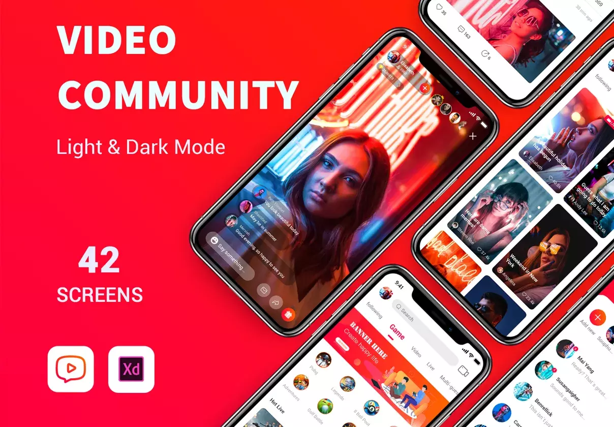 Video community App Ui Kit