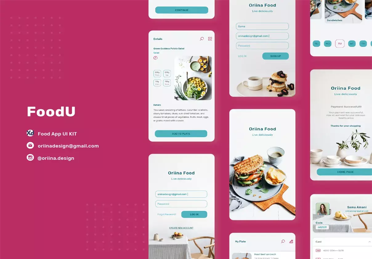 FoodU Ui kit