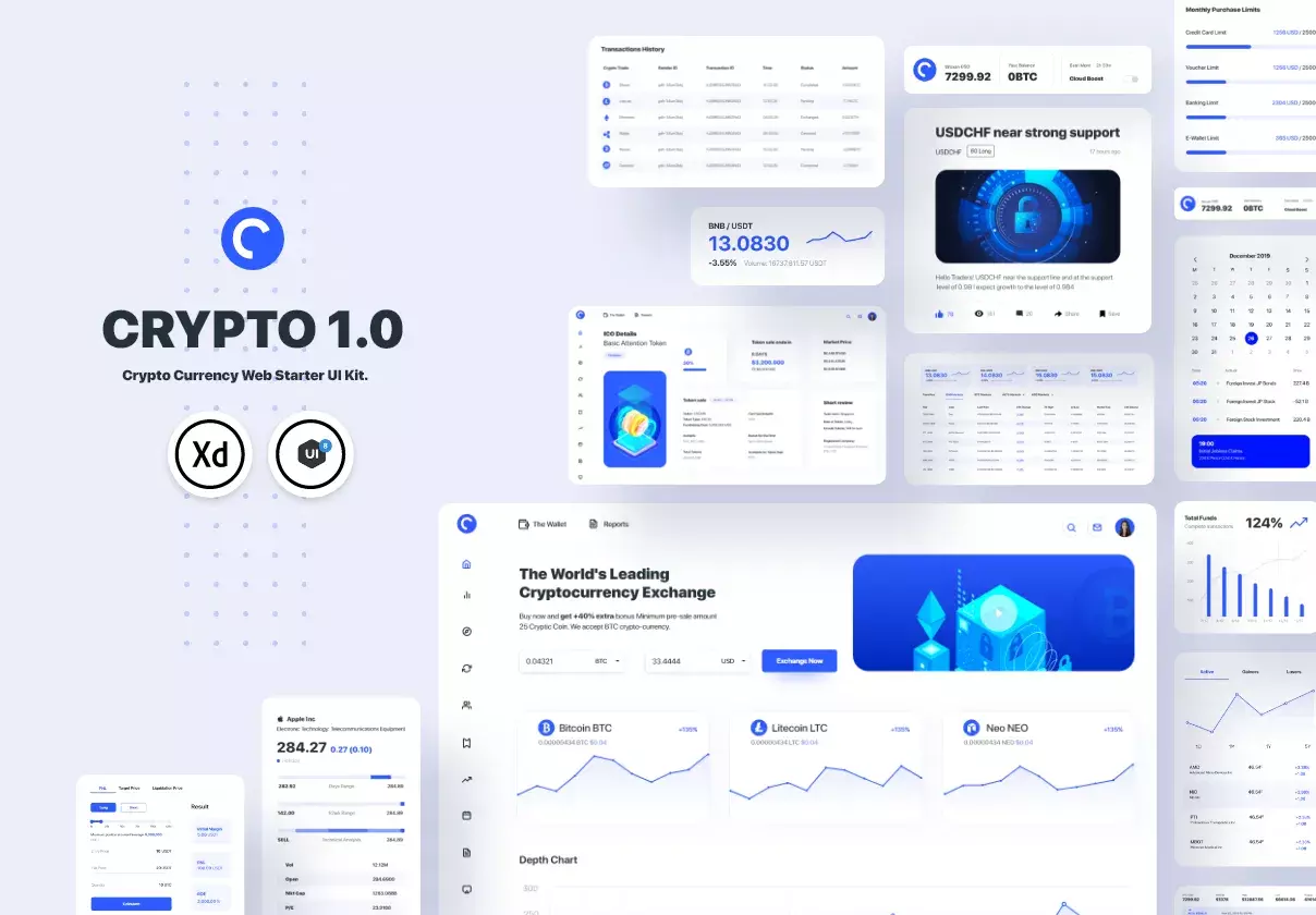 CRYPTO 1.0 Crypto Currency Web Starter UI Kit.