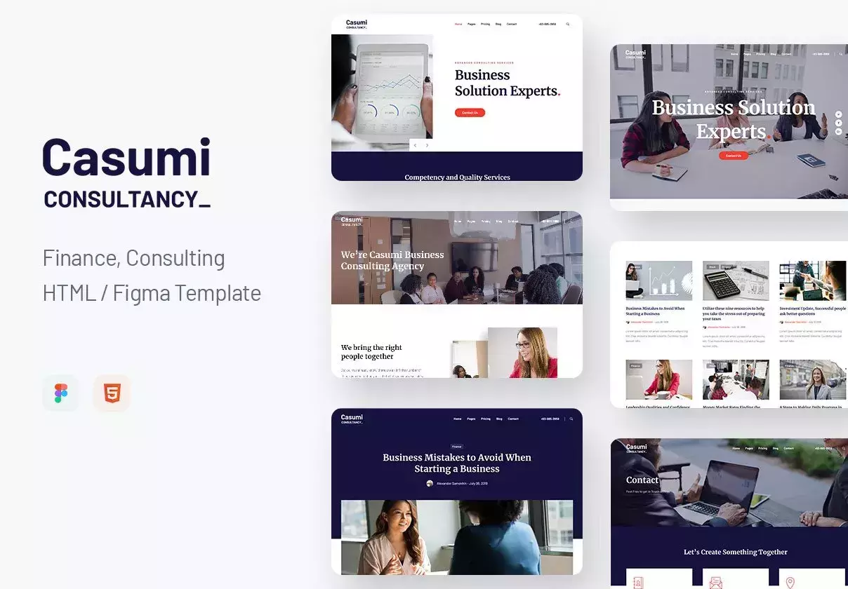 Casumi - Finance Consulting HTML Template