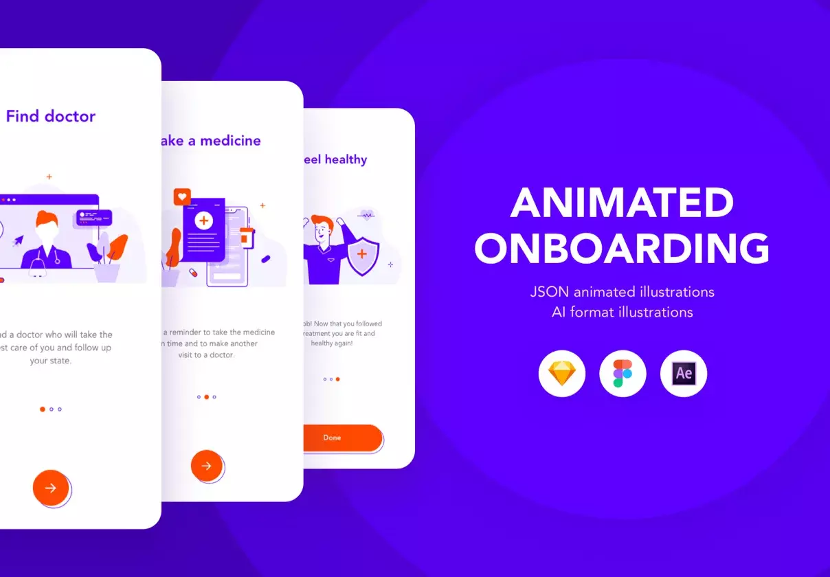 Animated Medicine onboarding