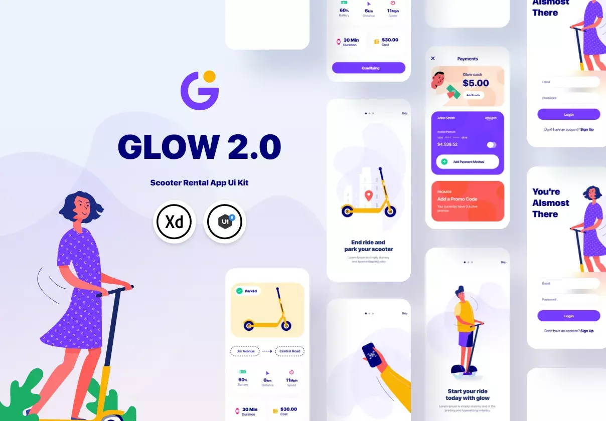 Glow App Ui Kit