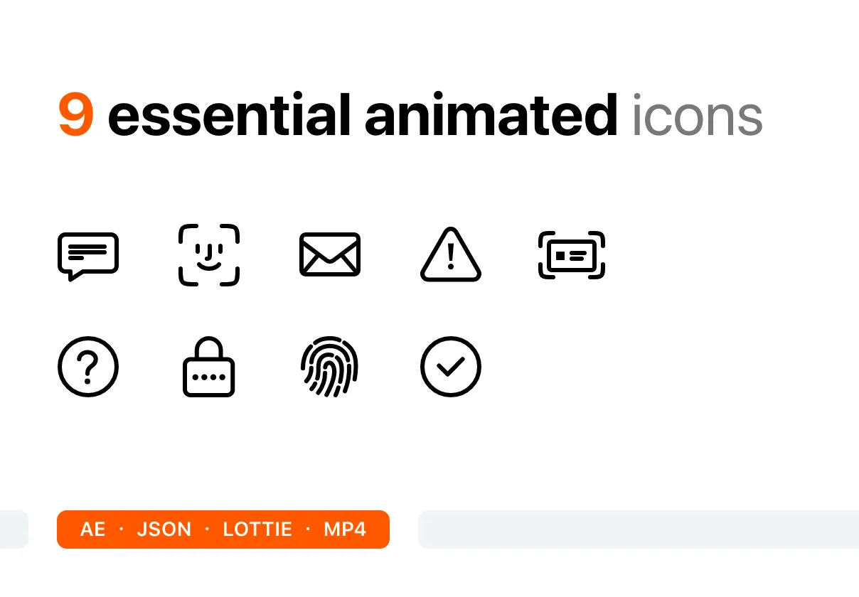 9 Essential Animated Icons