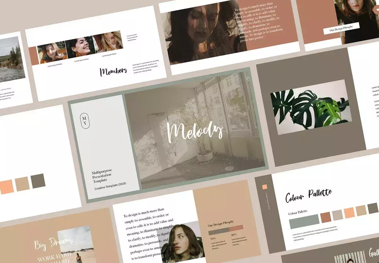 Melody PowerPoint Template