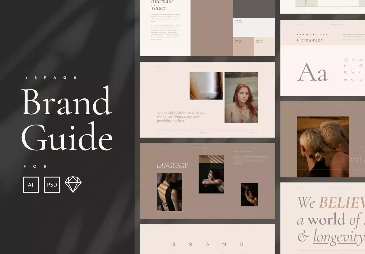 Elegant Brand Guidelines - Branding & Style Guide Manual