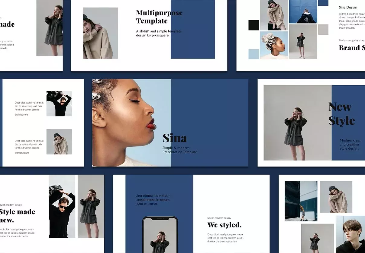 SINA - Keynote Stylish Template