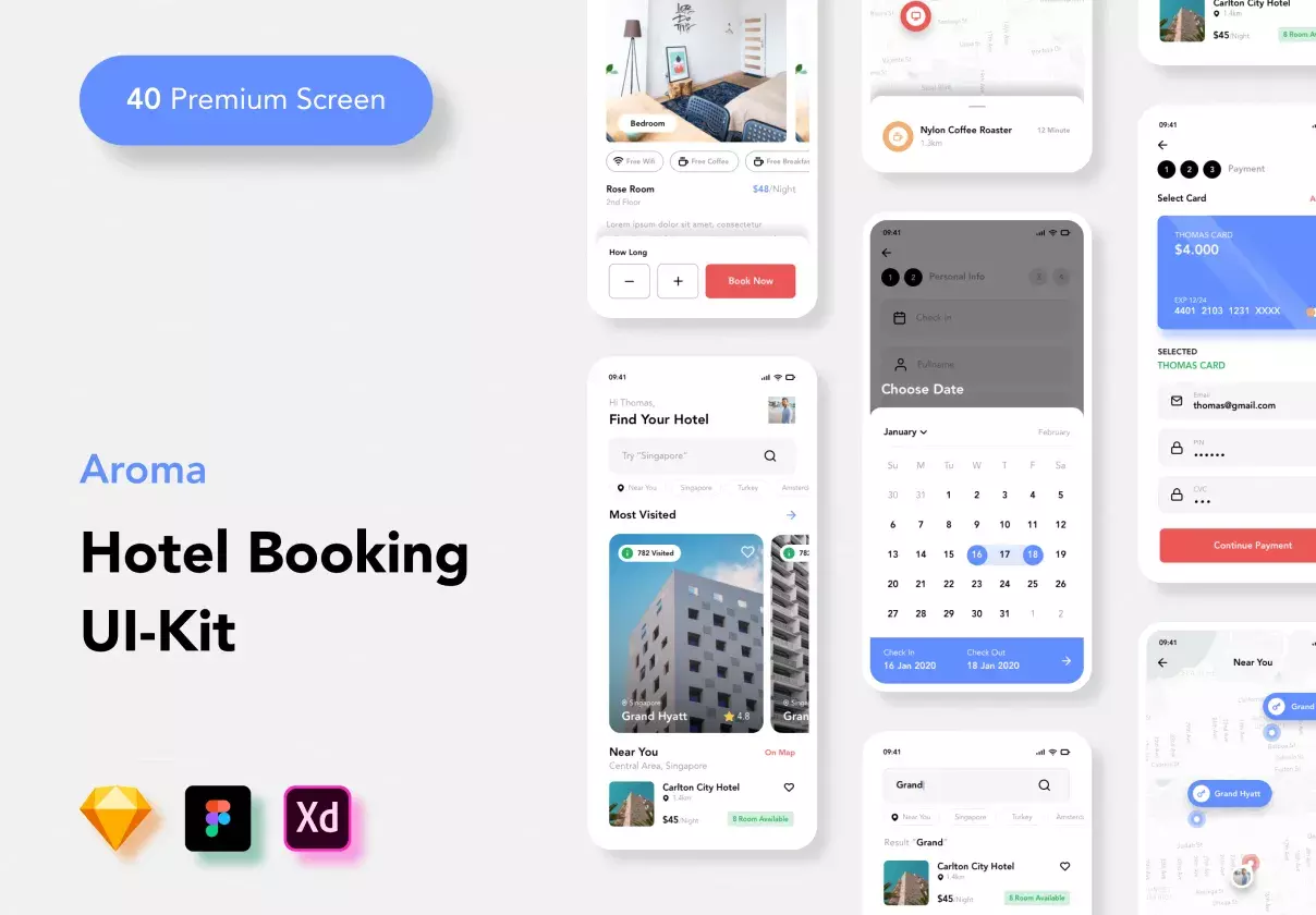 Aroma - Hotel Booking UI-Kit