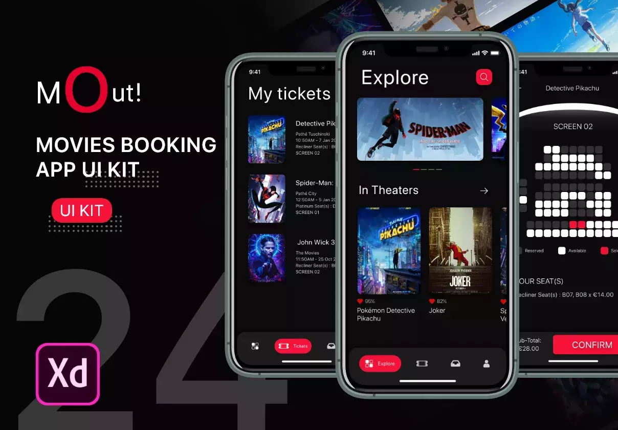 MovieOut App Ui Kit