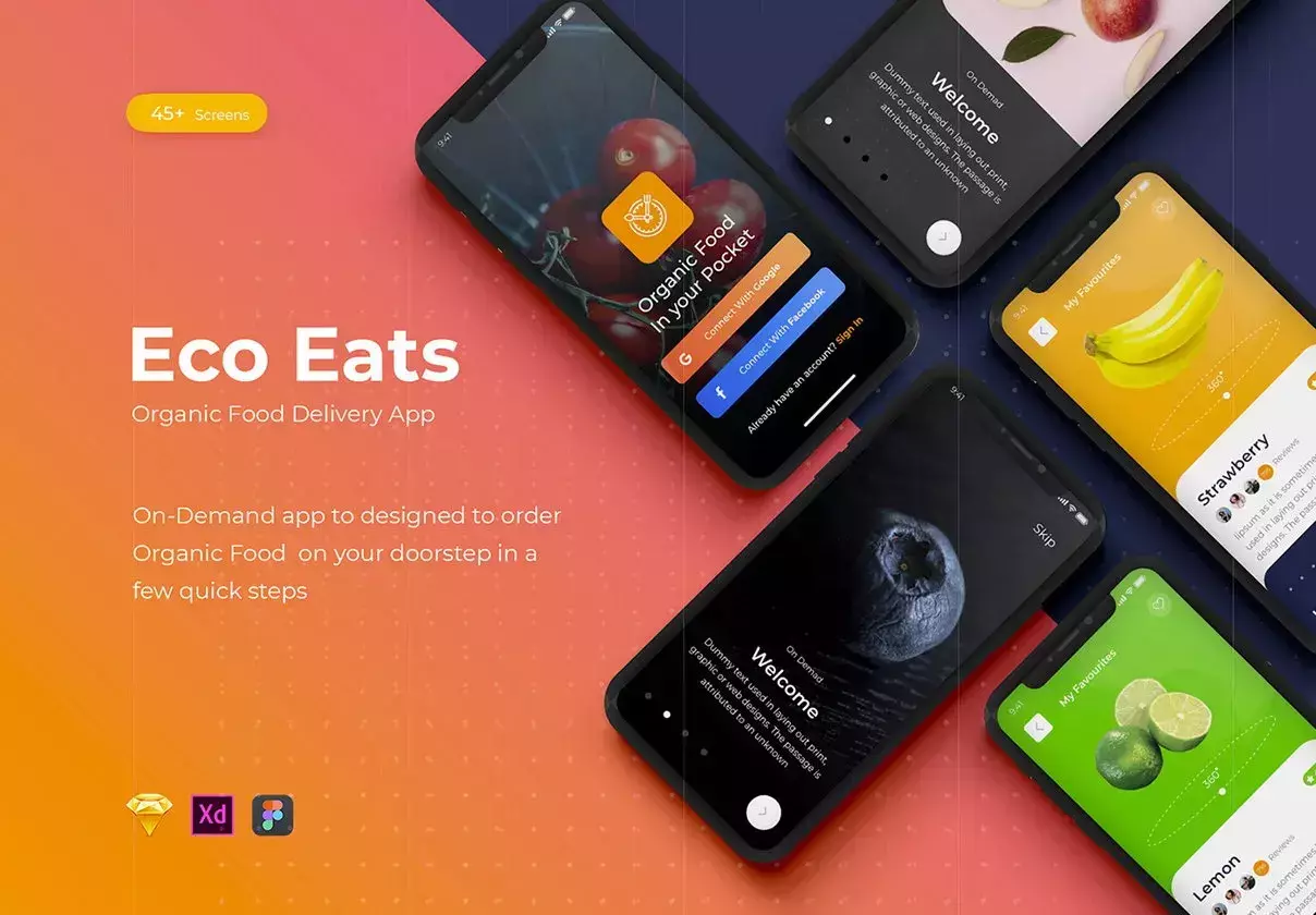 Organic Food Order App Design