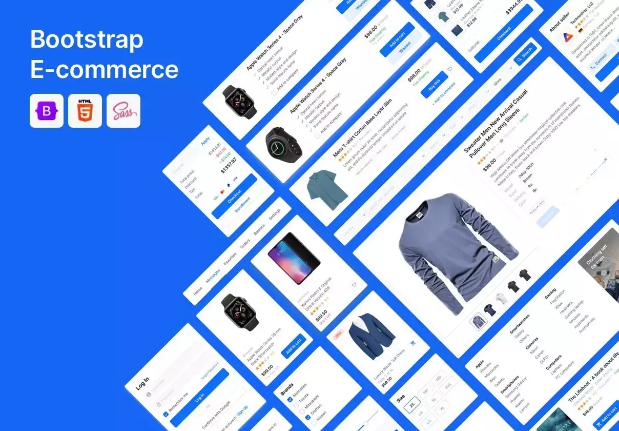 Bootstrap E-commerce Developer Kit