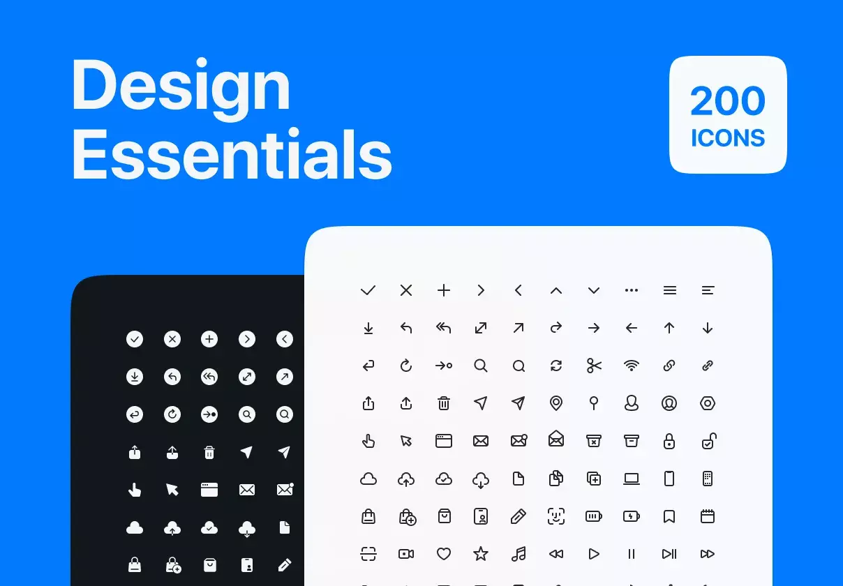 200 premium icons to kickstart any project