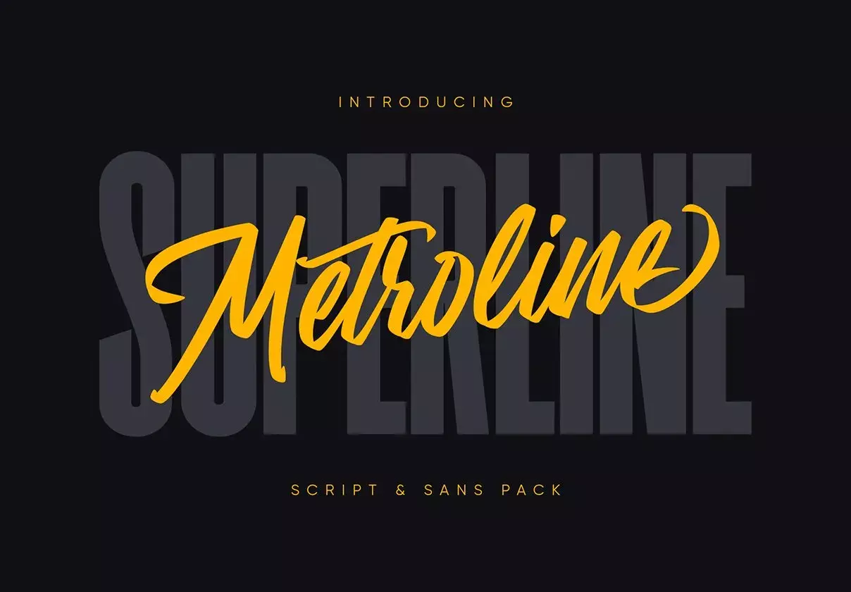 Metroline is the font pack