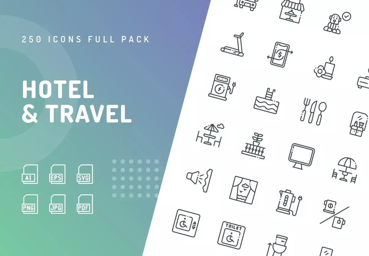 Hotel & Travel Icons