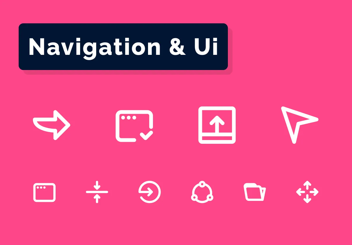 Navigation & Ui Icons Set