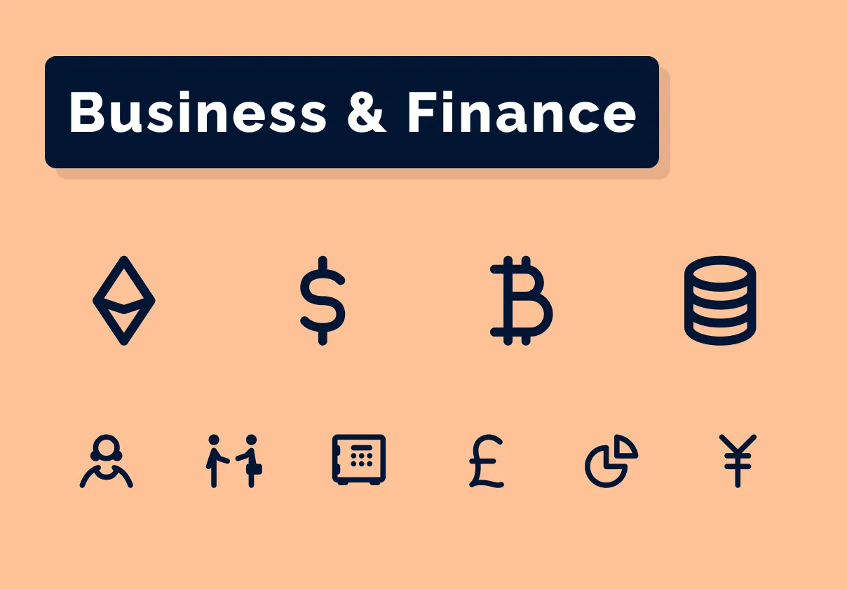 Business & Finance Icons Set