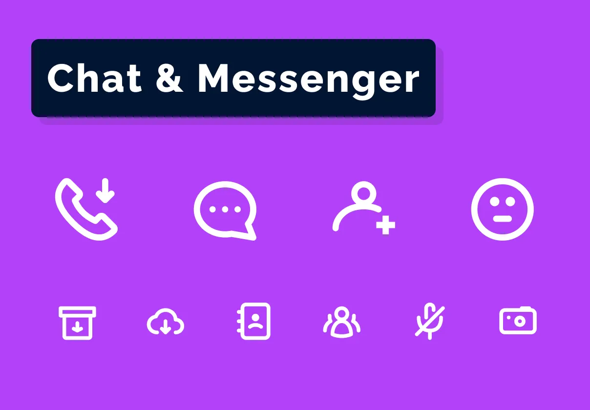 Messenger & Chat Icons Set