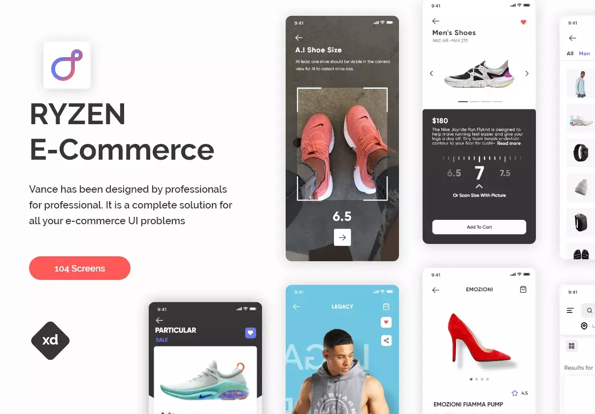 Ryzen Ecommerce App Ui Kit