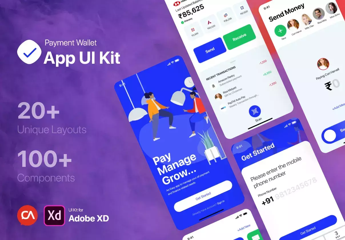 Payment Wallet App UI Kit