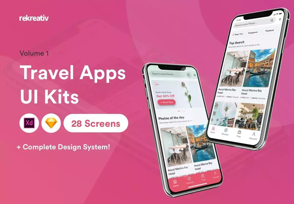 Travel Apps UI Kits