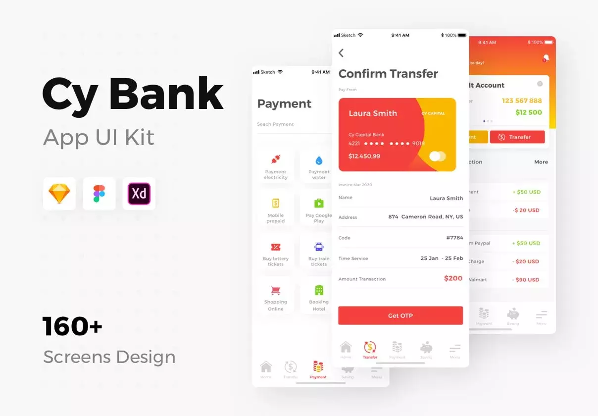 Cy Capital Bank App UI Kit