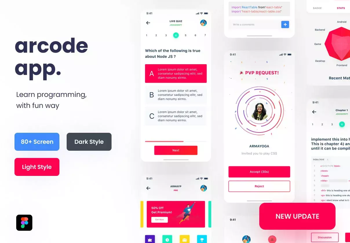 Arcode is Programing Language Course&Quiz App