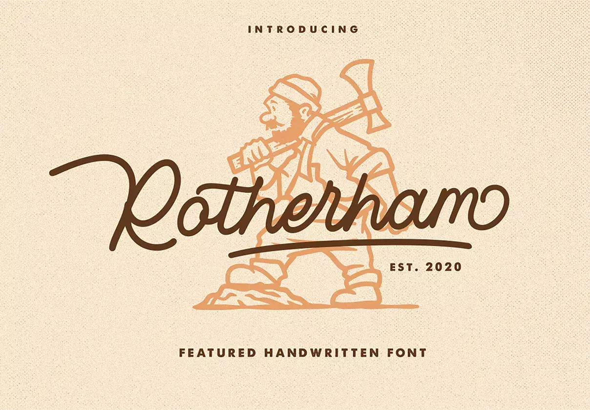 Rotherham - Script Font