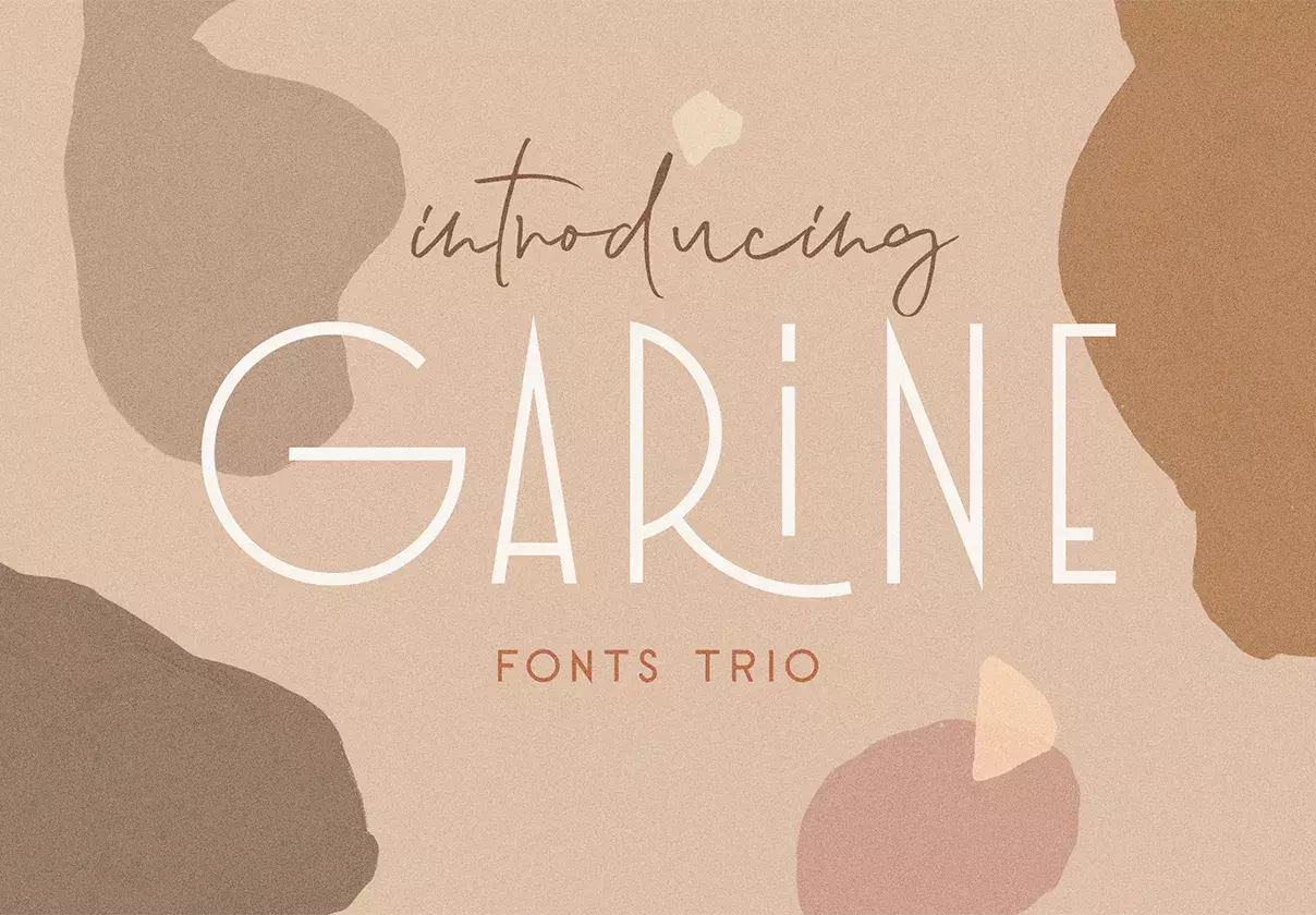 Garine Art Deco Display Fonts Trio