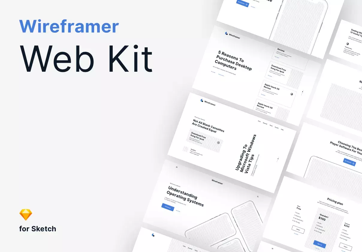 Wireframer Web Kit (for Sketch)