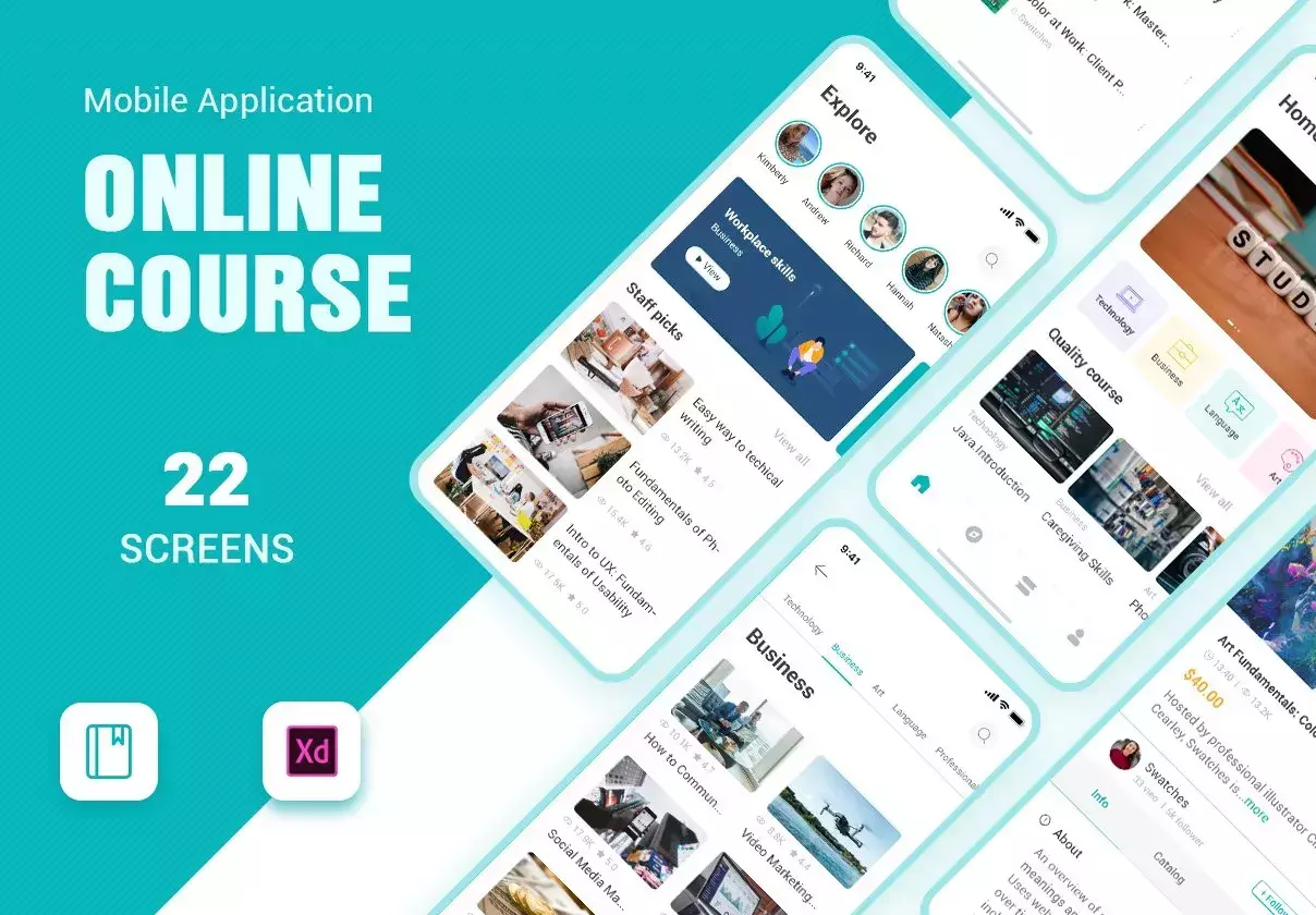 online courses UI Kit