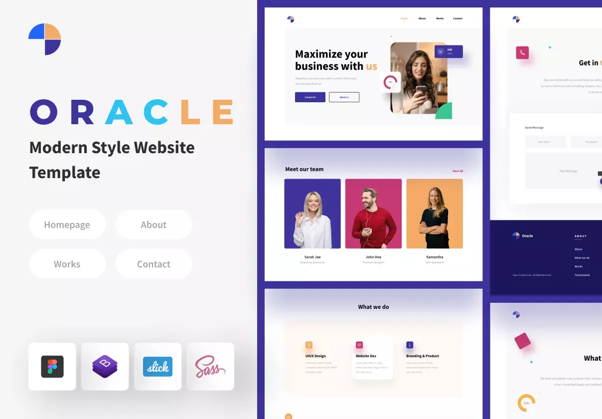 Oracle - Modern Style Website Template