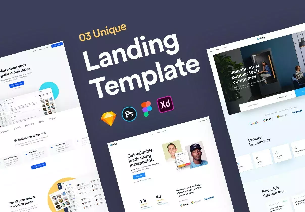 Finity - Landing Page Template