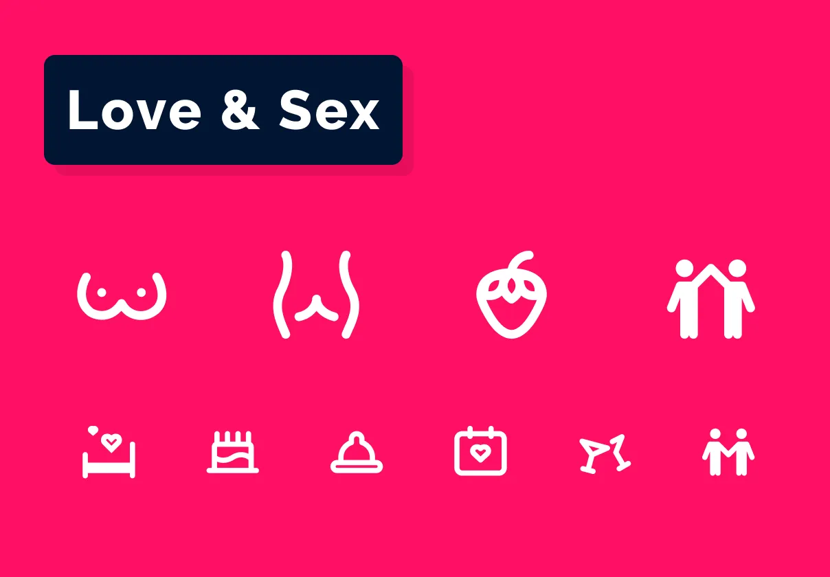 Love & Sex Icons Set