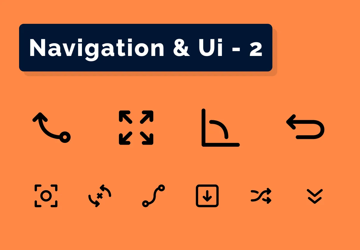 Navigation & Ui Icons Set - part II