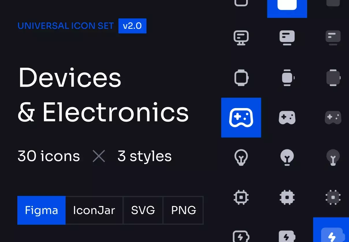 Devices and Electronics Icon Set