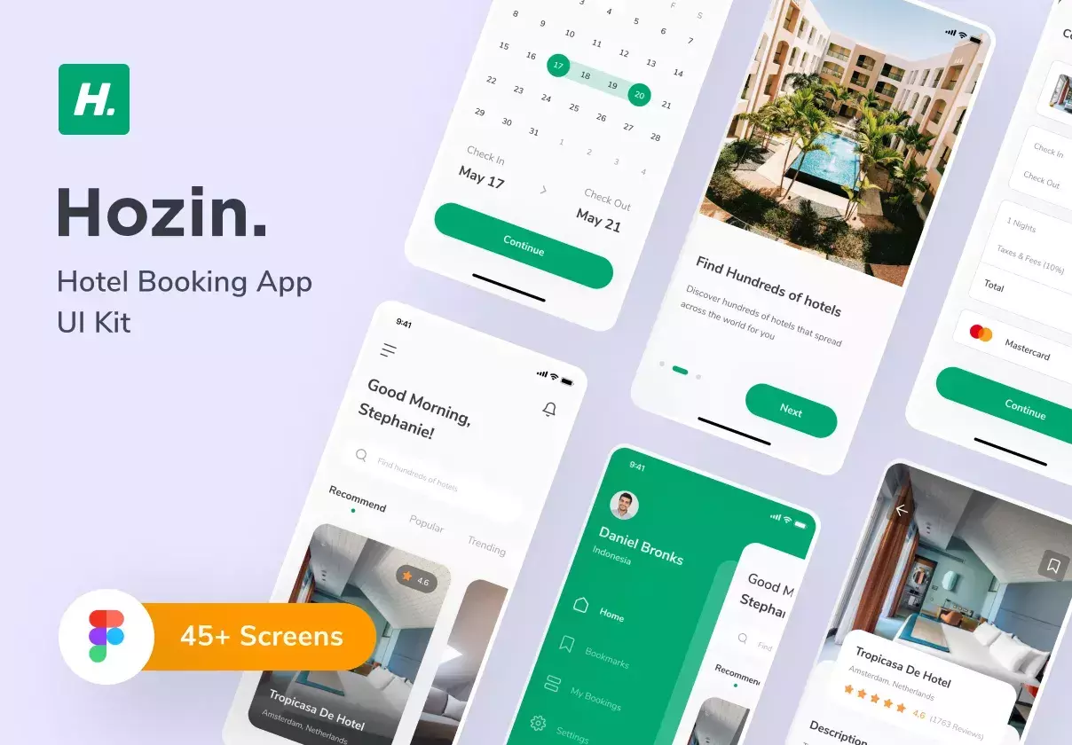 Hozin - Hotel Booking UI Kit