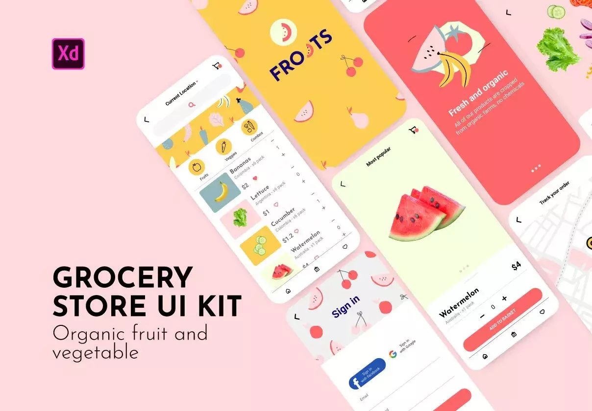 UI KIT FROOTS / Fruit and veg store